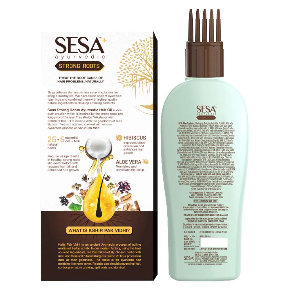 3 - Sesa Ayurvedic Strong Roots Hair Oil,  110 ml  Builds Healthy & Strong Roots 
