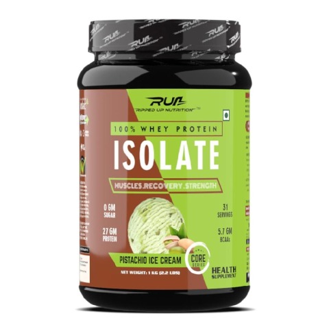 1 - Ripped Up Nutrition Whey Protein Isolate,  2.2 lb  Pistachio Ice Cream 