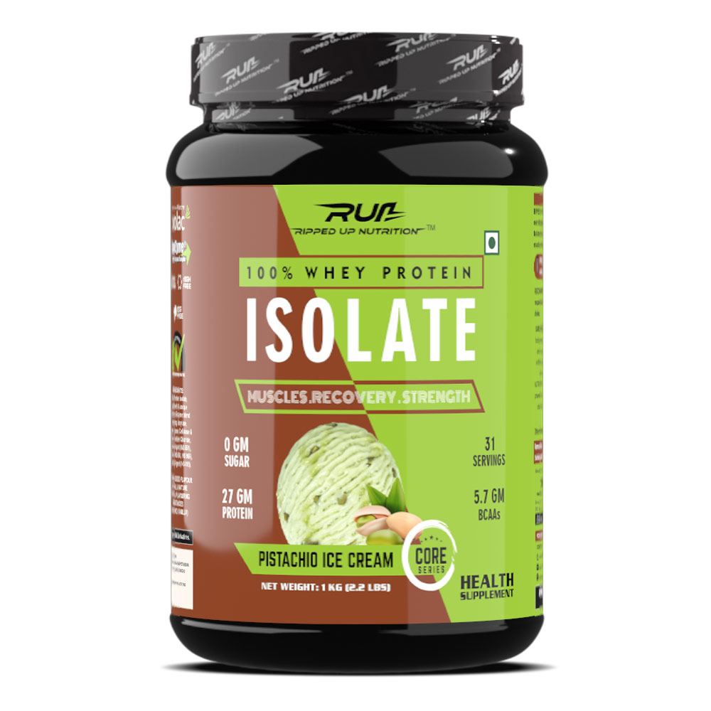1 - Ripped Up Nutrition Whey Protein Isolate,  2.2 lb  Pistachio Ice Cream 