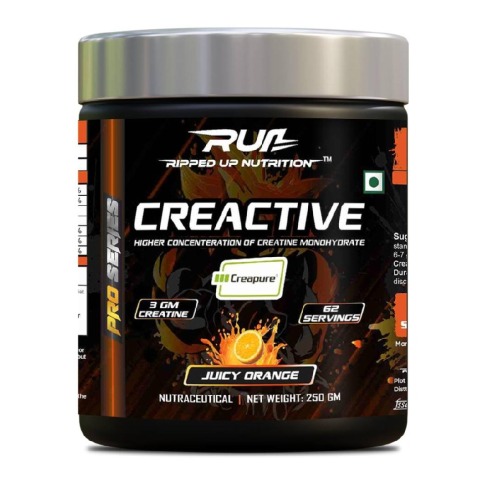 1 - Ripped Up Nutrition Creactive - Creapure Creatine Monohydrate, Juicy Orange 0.55 lb