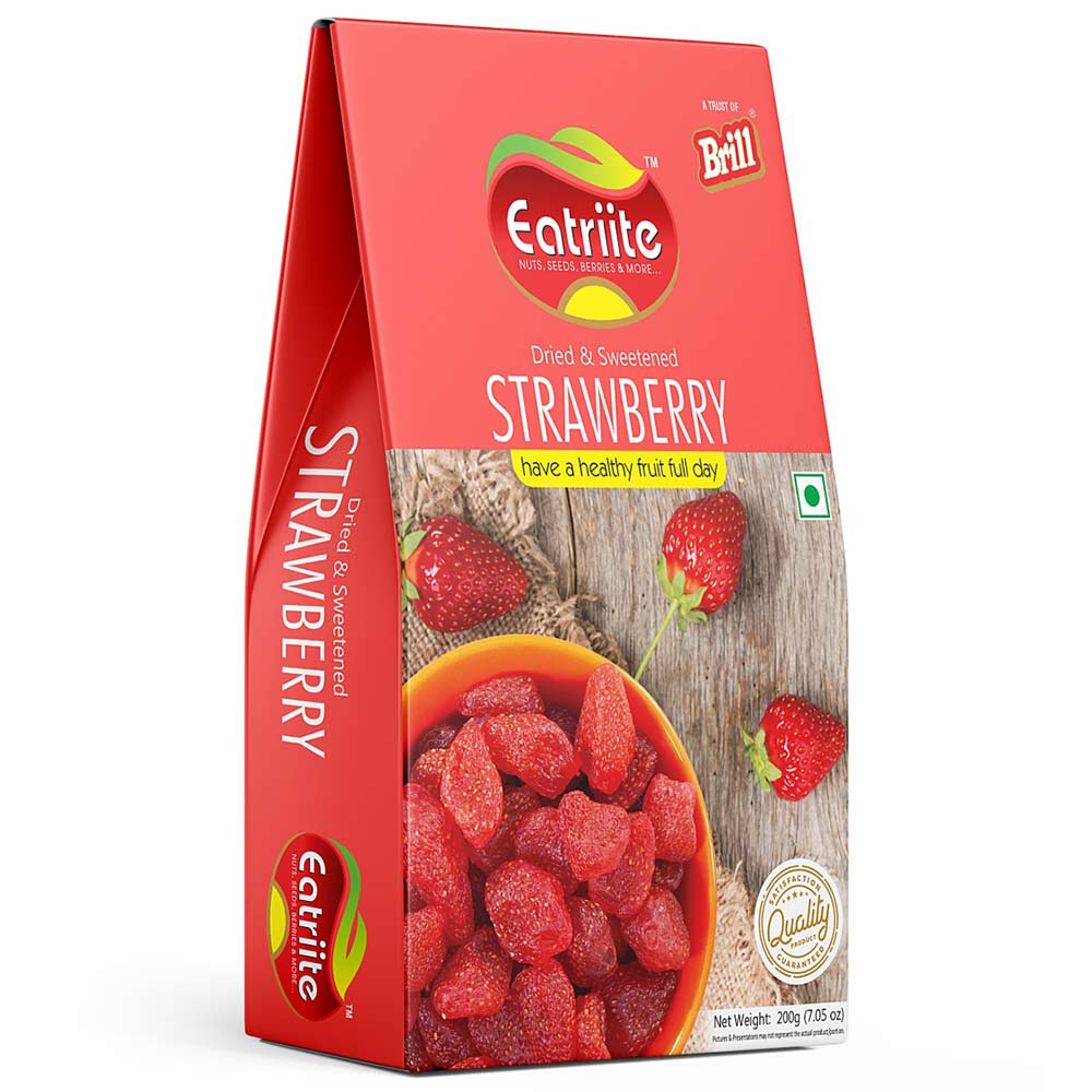 1 - Eatriite Dried & Sweetened Strawberries,  200 g  Natural 