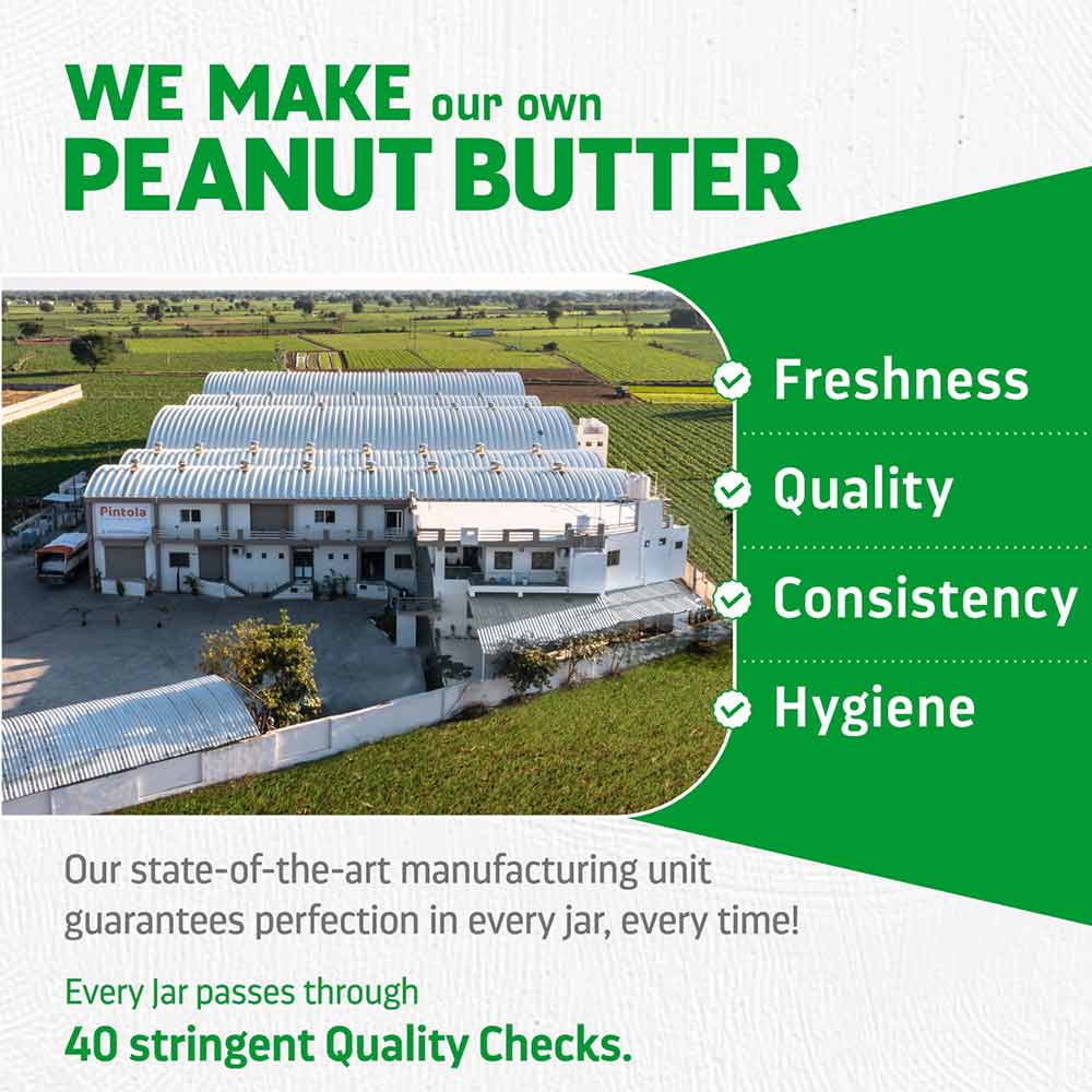 6 - Pintola High Protein Peanut Butter,  0.510 kg  Unsweetened Creamy 