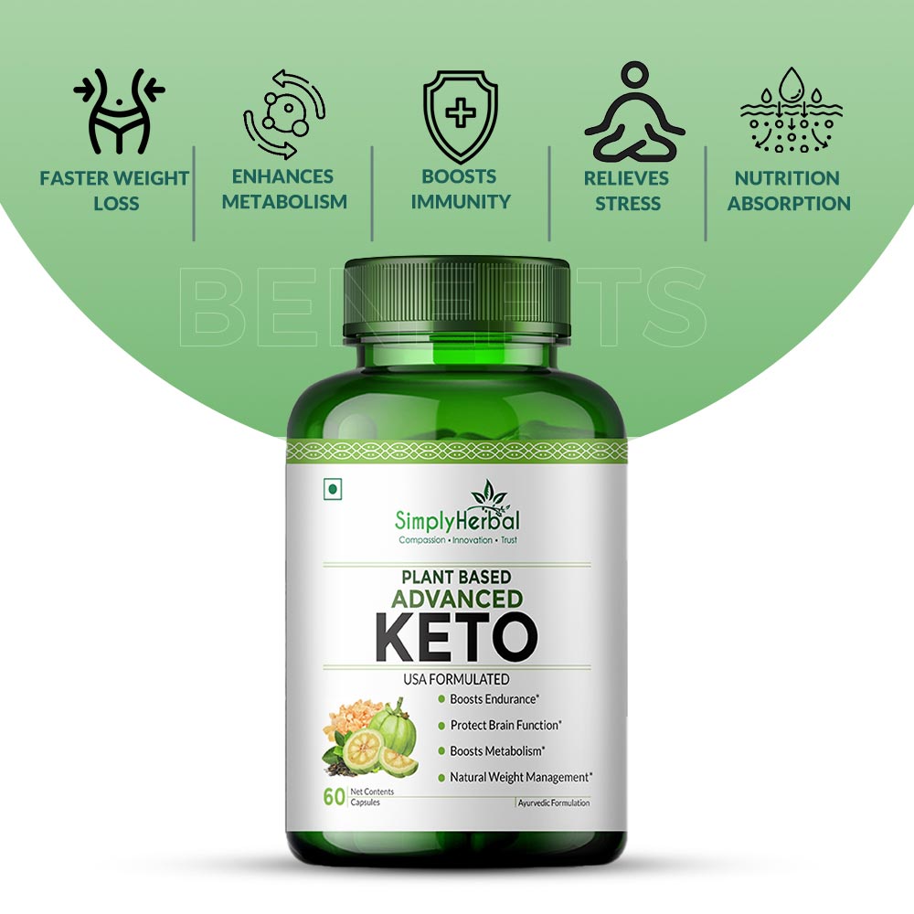 7 - Simply Herbal Advance KETO 1000mg (Pack of 2),  60 capsules 