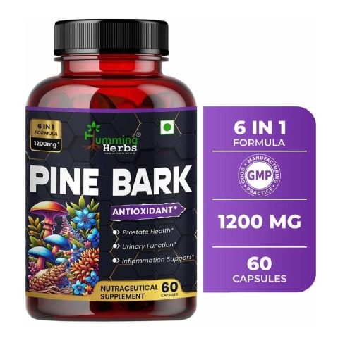 1 - Humming Herbs Pine Bark Extract 1200mg,  60 capsules 