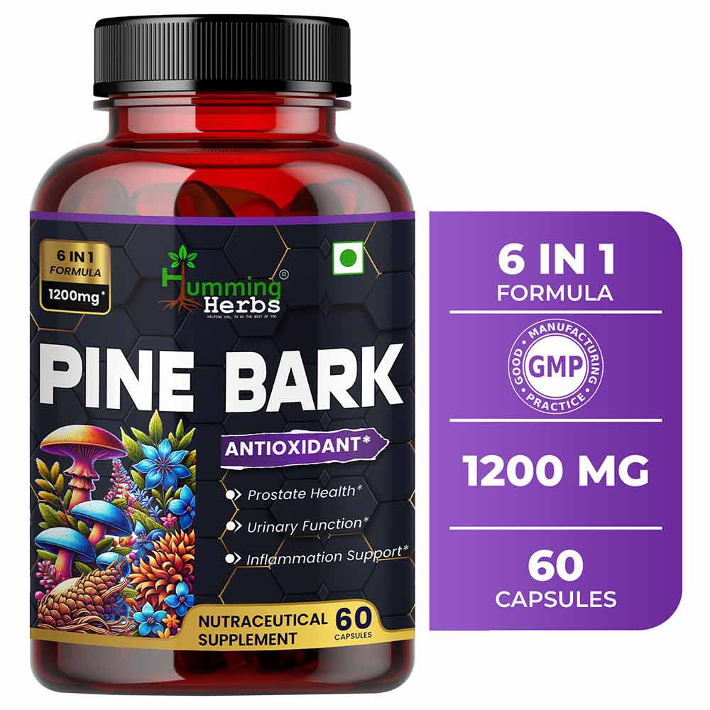 1 - Humming Herbs Pine Bark Extract 1200mg,  60 capsules 