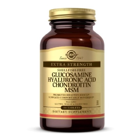 1 - Solgar Glucosamine Hyaluronic Acid Chondroitin MSM,  120 tablet(s) 