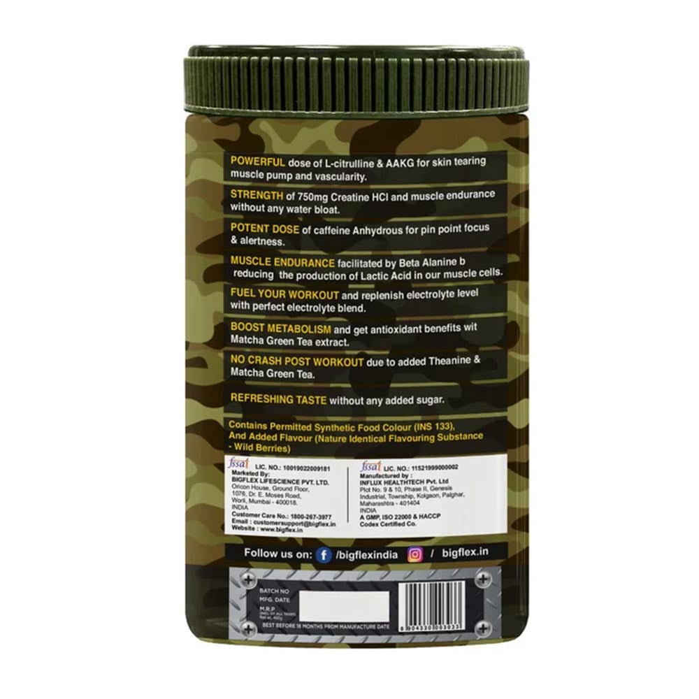 2 - Big Flex Nuke Pre Workout,  0.88 lb  Wild Berries 