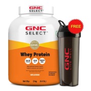 GNC Select Whey Protein- 4.4 lb Unflavoured (with Shaker)