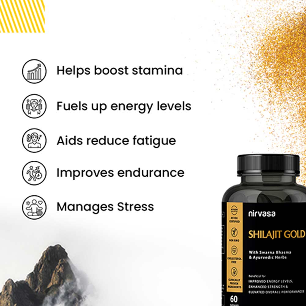 4 - Nirvasa Shilajit Gold,  60 capsules 