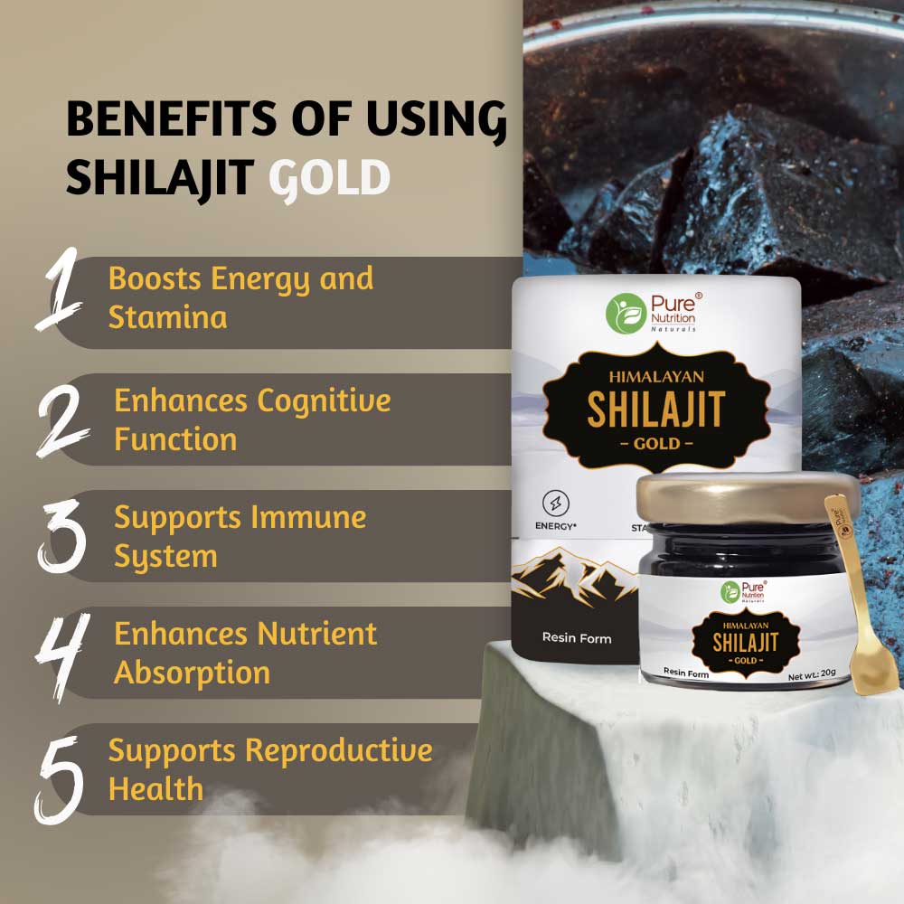 5 - Pure Nutrition Himalayan Shilajit Gold Resin,  20 g 
