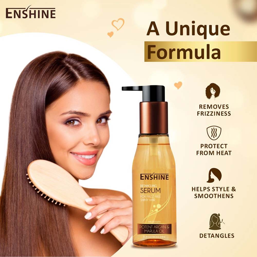 3 - Enshine Detangling Hair Serum,  200 ml  for Frizz Free Shiny Hair 