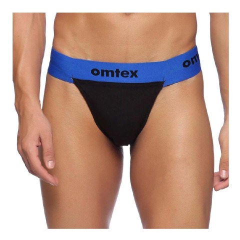 1 - Omtex Rio Supporter Back Covered for Men,  XS  Blue 