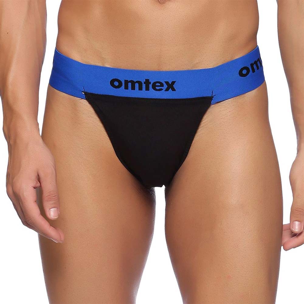 1 - Omtex Rio Supporter Back Covered for Men,  XS  Blue 
