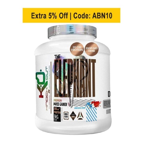 Absolute Nutrition Knockout Series Elephant Mass Gainer, 6.6 lb American Ice Cream