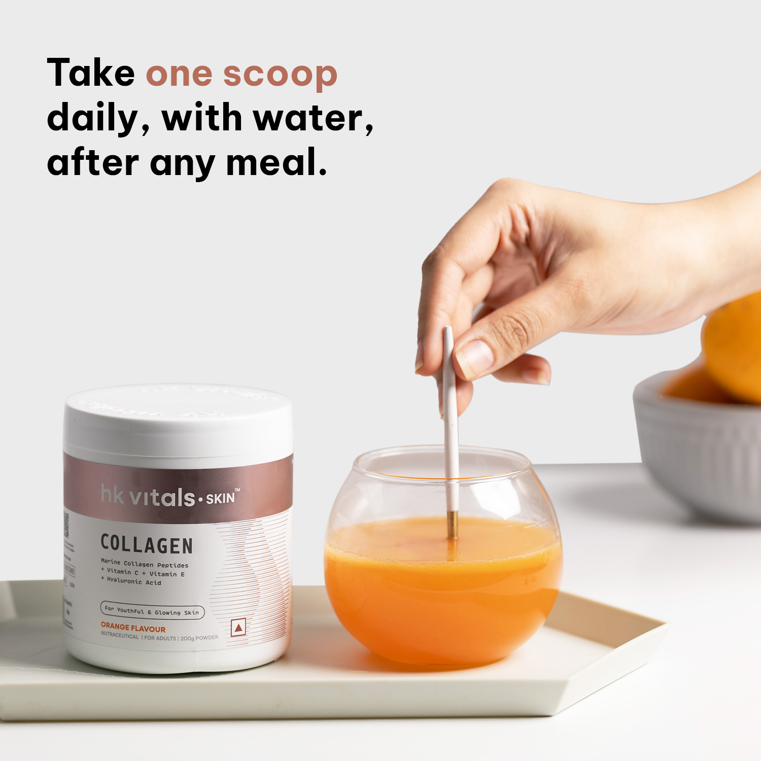 1 - HK Vitals Collagen 200g and Biotin Combo,  Orange + Unflavoured  60 tablet(s) 