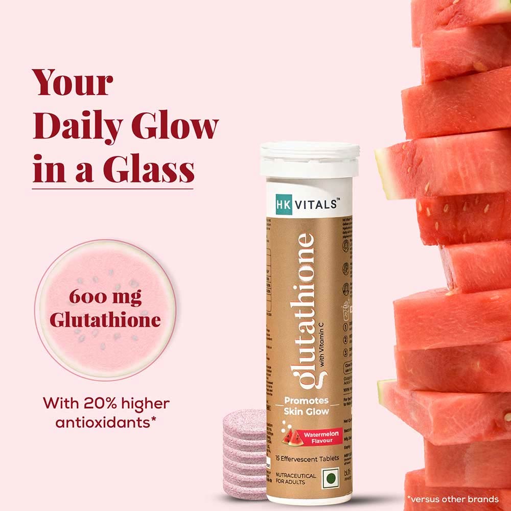 2 - HealthKart HK Vitals Glutathione Effervescent OP,  Watermelon  15 tablet(s) 