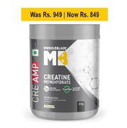 MuscleBlaze Creatine Monohydrate CreAMP, 250 g (0.55 lb)