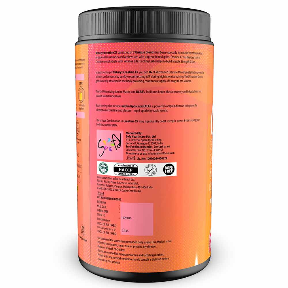 3 - Naturyz Creatine X7 Post-Workout Drink,  Mix Fruit Cocktail  0.99 lb 