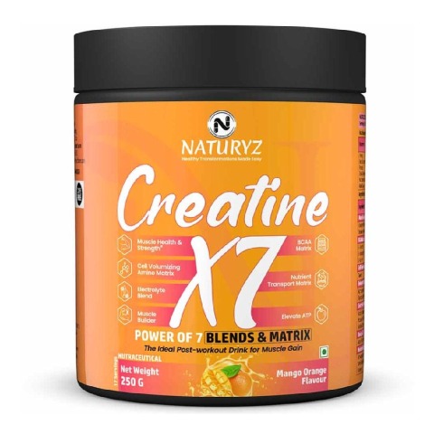 1 - Naturyz Creatine X7 Post-Workout Drink,  Mango Orange  0.55 lb 