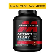 MuscleTech NitroTech Whey Protein, 1.82 kg (4 lb), Milk Chocolate