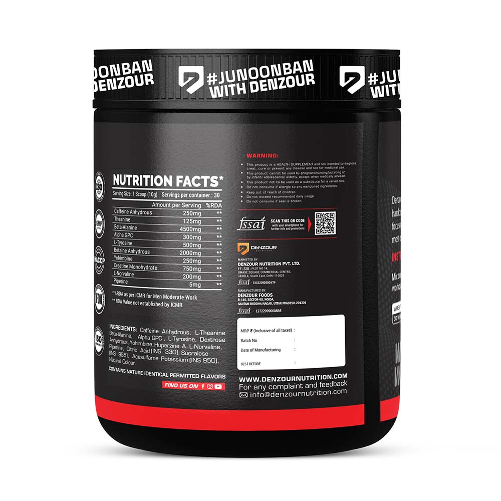 3 - Denzour Nutrition Bee Hp Pre-Workout,  0.66 lb  Lychee 