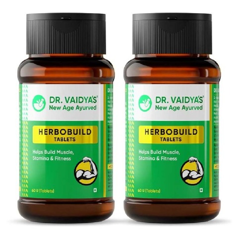 1 - Dr. Vaidya's Herbobuild,  120 tablets 
