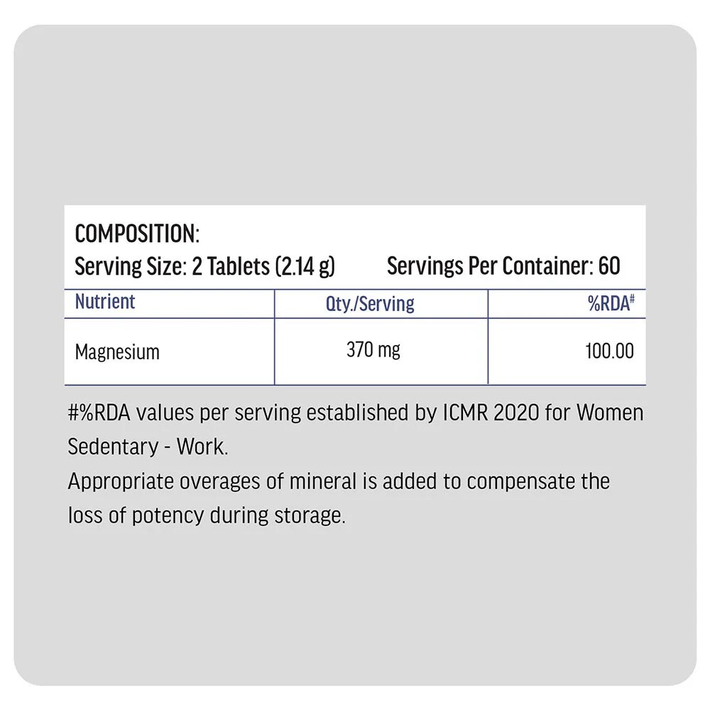 HealthKart HK Vitals Magnesium Glycinate 120 Tabs & Vitamin D3 60 caps Combo