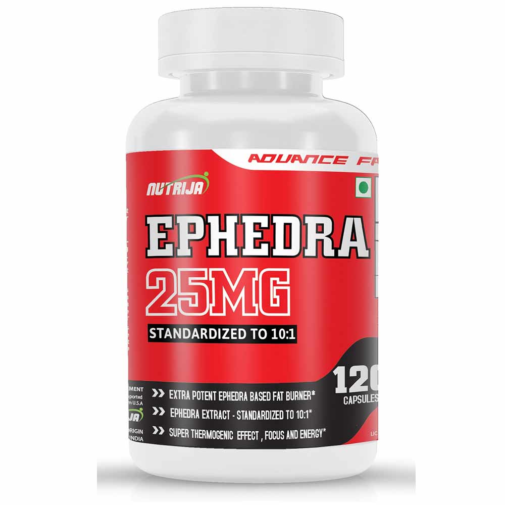 1 - NutriJa Ephedra 25mg,  120 capsules 