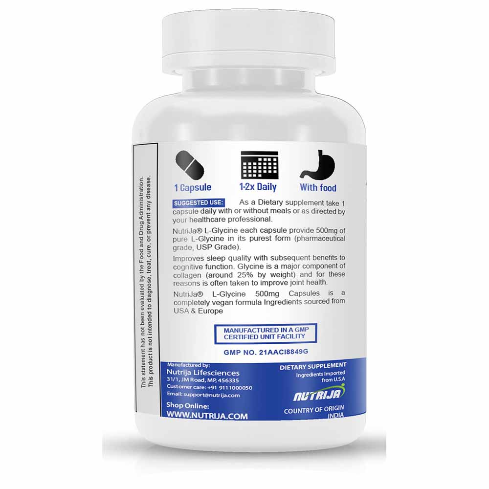 2 - NutriJa L-Glycine,  120 capsules 
