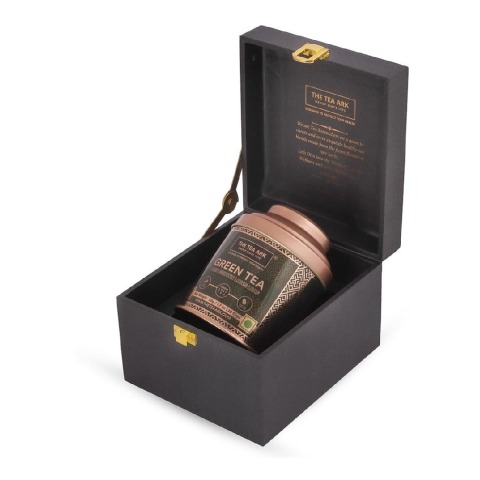 6 - The Tea Ark Delight Tea Gift Box,  50 g  High Grown Long Leaf Green Tea -  Dome Tin 