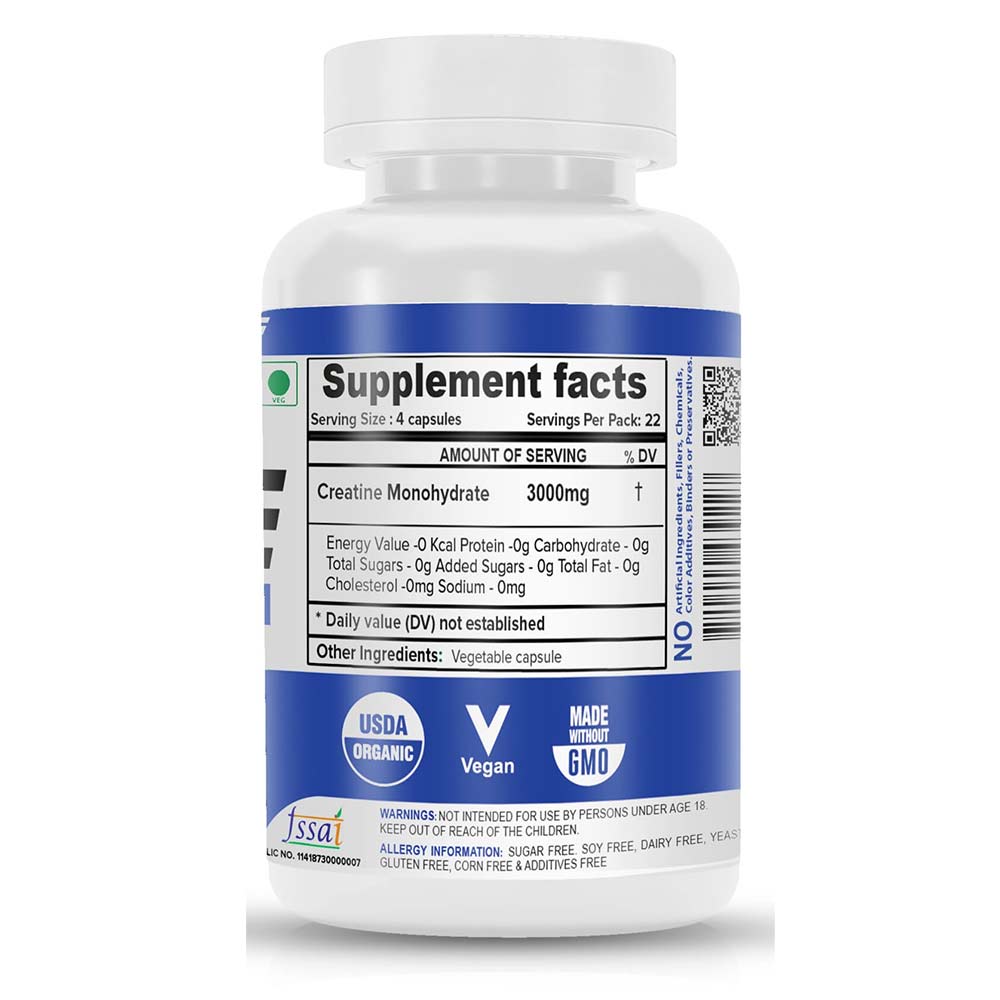 3 - NutriJa Micronized Creatine,  Unflavoured (Pack of 2)  90 capsules 