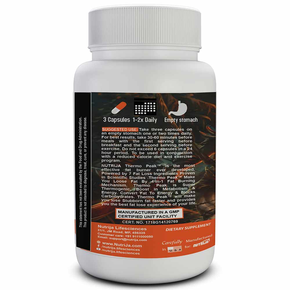 2 - NutriJa Thermo Peak,  150 capsules  Unflavoured (Pack of 2) 