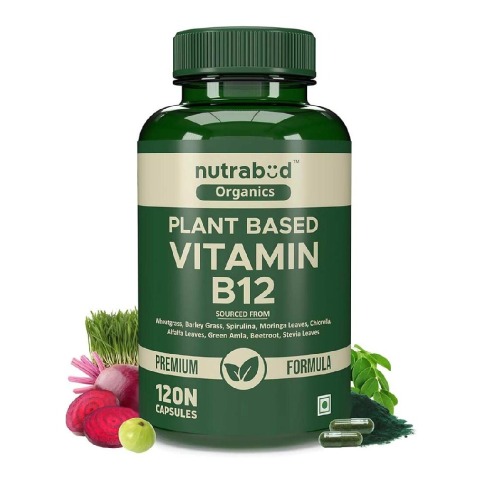 1 - Nutrabud Organics Plant Based Vitamin B12,  120 capsules  Unflavoured 