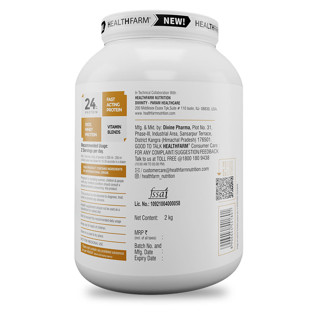 3 - Healthfarm Whey Protein Plus,  4.4 lb  Vanilla Oatmeal Cookie 