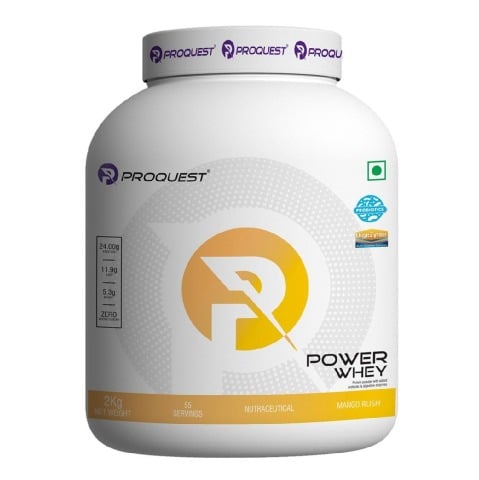 1 - Proquest Power Whey Protein,  4.4 lb  Mango Rush 
