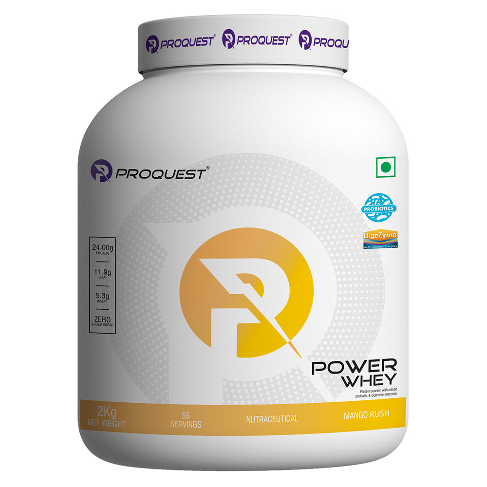 1 - Proquest Power Whey Protein,  4.4 lb  Mango Rush 