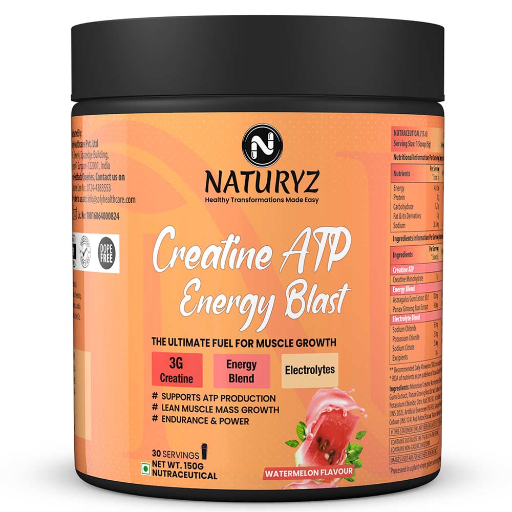 1 - Naturyz Creatine ATP Energy Blast,  Watermelon  0.33 lb 