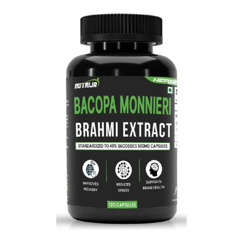 1 - NutriJa Bacopa Monnieri Brahmi Extract,  120 capsules 