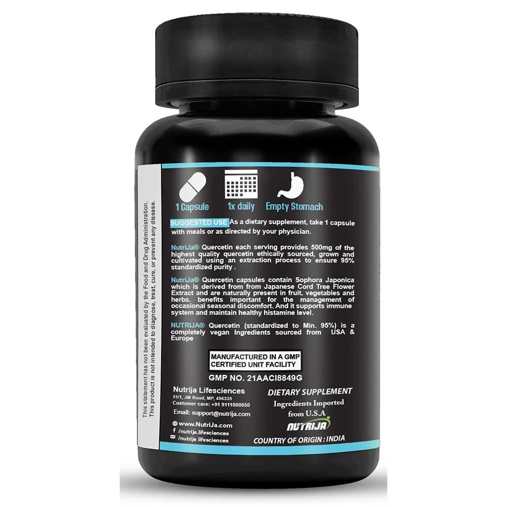5 - NutriJa Quercetin 500mg,  30 capsules 