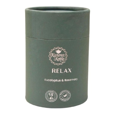 1 - Karma Kettle Relax Eucalyptus & Rosemary Tea,  Natural  15 Tea Bag(s) 