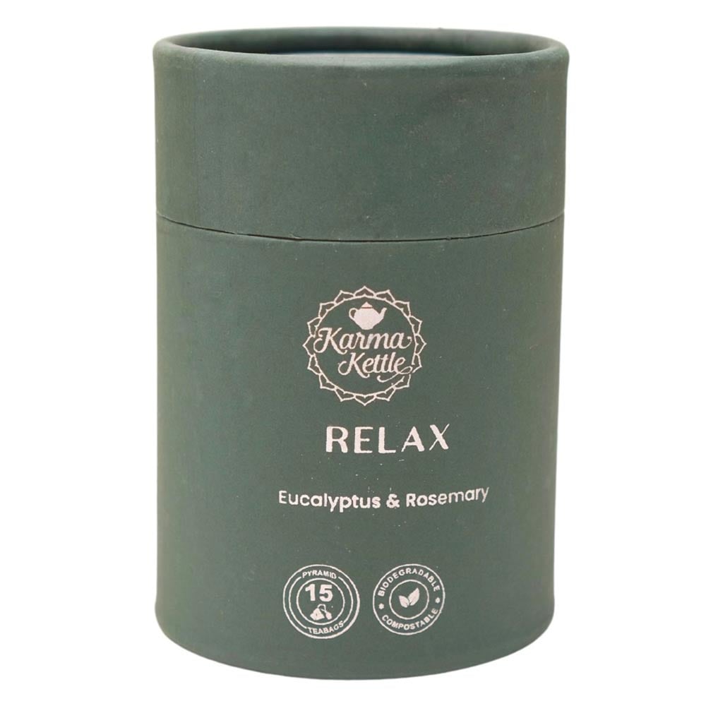 1 - Karma Kettle Relax Eucalyptus & Rosemary Tea,  Natural  15 Tea Bag(s) 