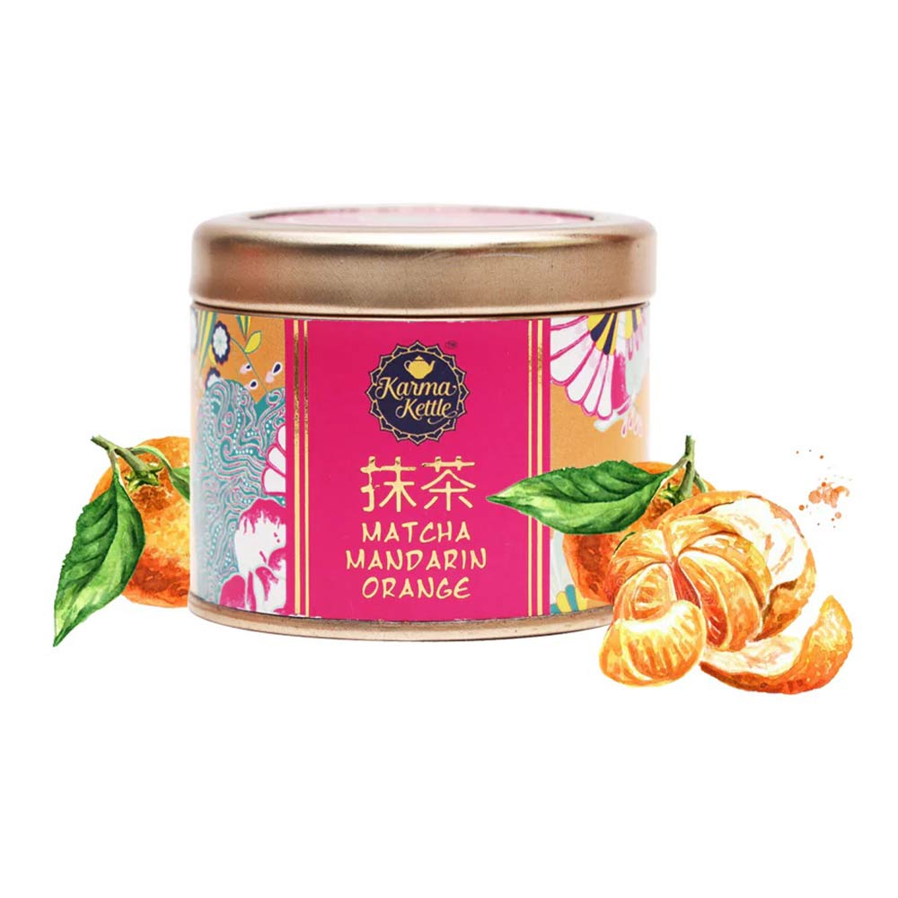 1 - Karma Kettle Matcha Green Tea Powder,  50 g  with Mandarin Orange 