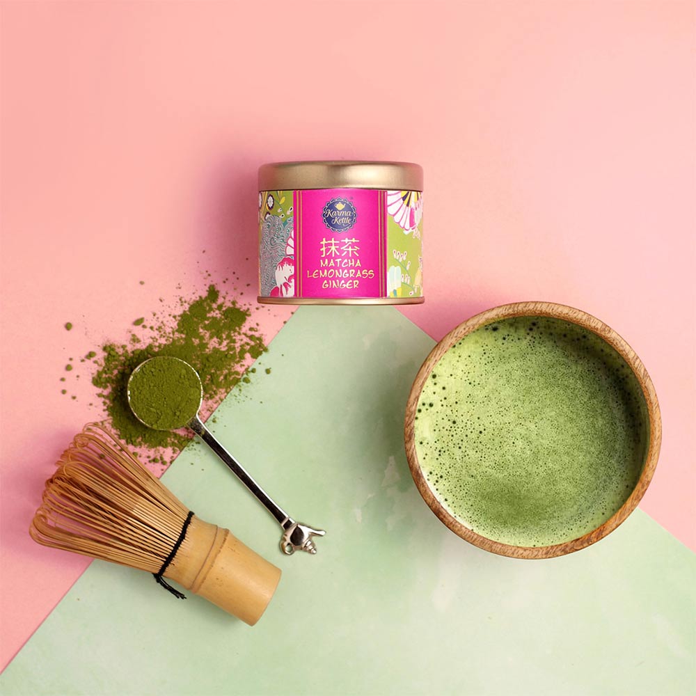2 - Karma Kettle Matcha Green Tea Powder,  50 g  with Lemongrass Ginger 