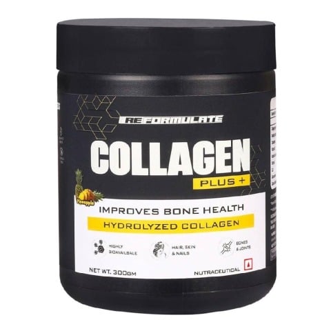 1 - Reformulate Collagen Plus+,  300 g  Pineapple 