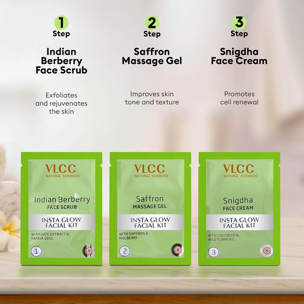4 - VLCC Insta Glow Facial Kit,  252 g  for All Skin Types 