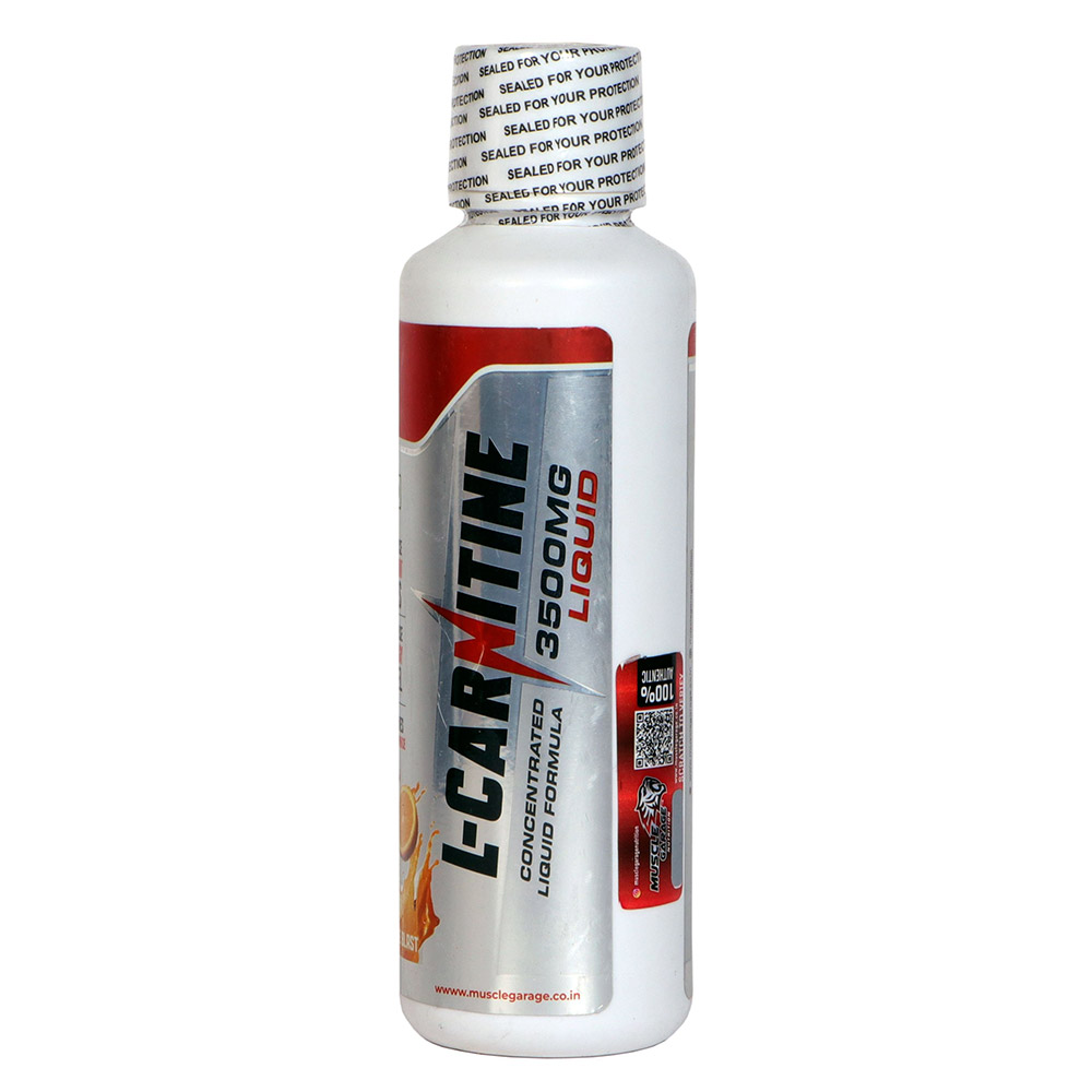 3 - Muscle Garage L-Carnitine 3500mg Liquid,  450 ml  Orange Blast 