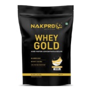 Nakpro Whey Gold Protein Concentrate- 2.2 lb Banana