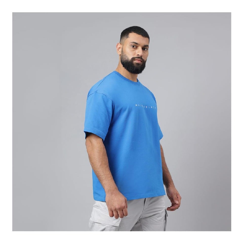 BLUE（M-L） / Oversized Tee 【新品】Football