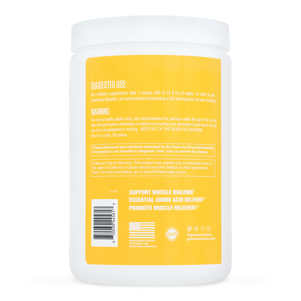 5 - RAW EAA - Essential Amino Acid,  Pineapple  0.67 lb  25 Servings 