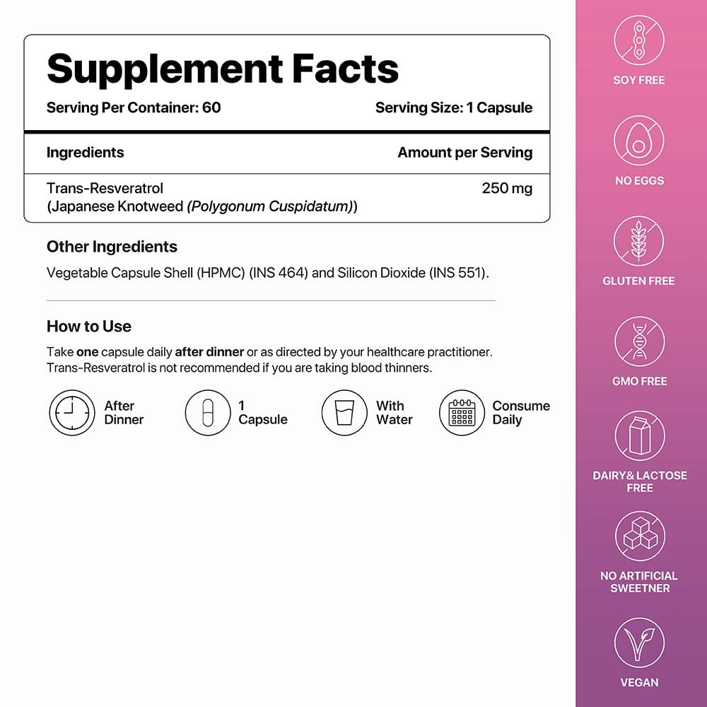 2 - Decode Age Trans-Resveratrol 250,  60 veggie capsule(s) 